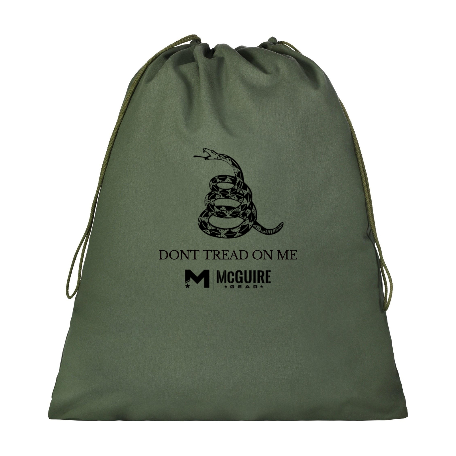 New 100% Cotton Printed Barracks Laundry Bag “Don’t Tread On Me” Made in USA