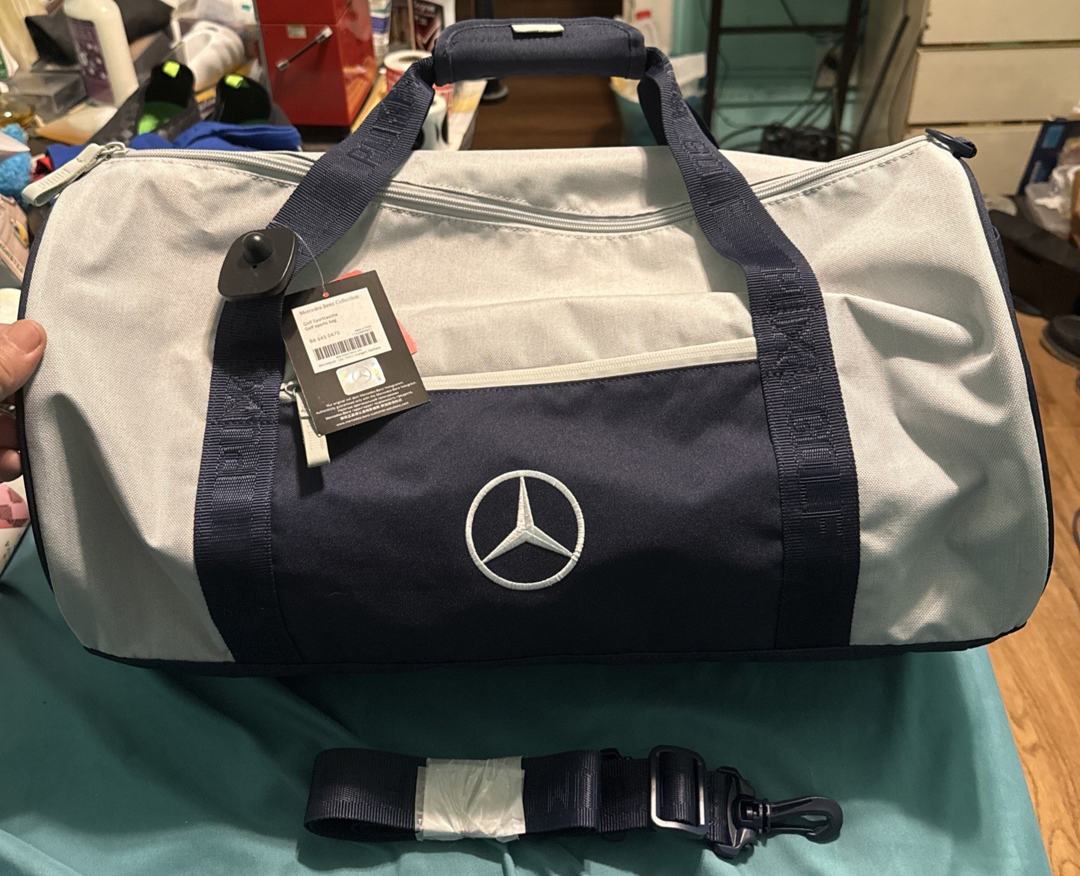 Puma x Mercedes Benz Golf Sports Duffel Bag Gray Nwt