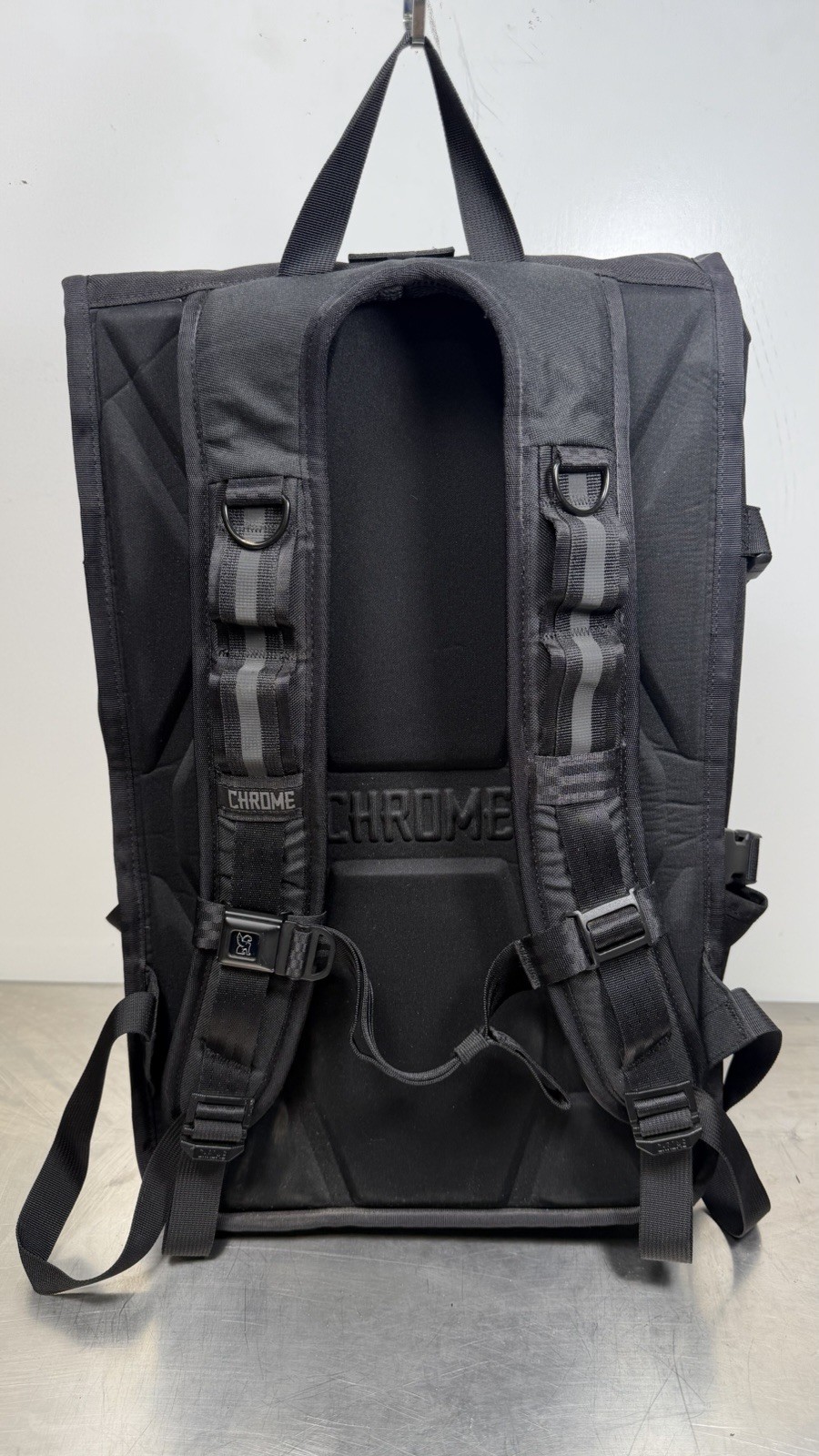 Chrome Industries Barrage Cargo 22L Waterproof Roll-Top Satchel Backpack Black