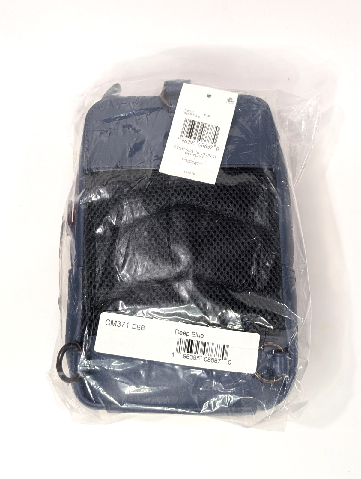 Coach Men’s Deep Blue Glovetanned Leather Gotham Sling Pack 13 (CM371) – NWT