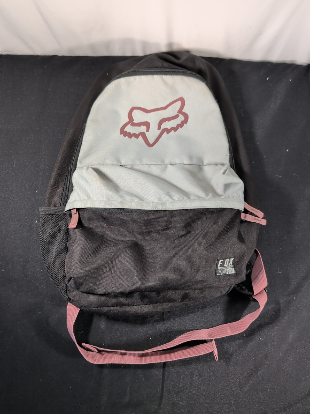 Fox Racing Legacy Backpack School Travel Bag Black Pink Silver Ships For Free