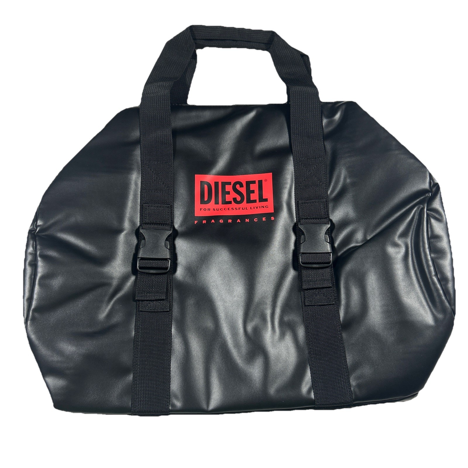New Diesel Fragrances Bag Faux New Recycled Leather Duffle Gym Travel 18″ Zip