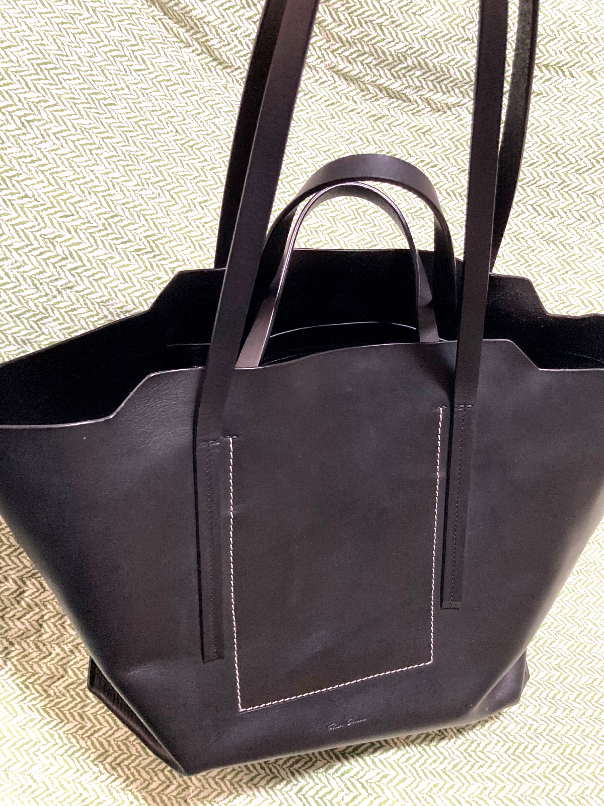 Rick Owens leather tote bag