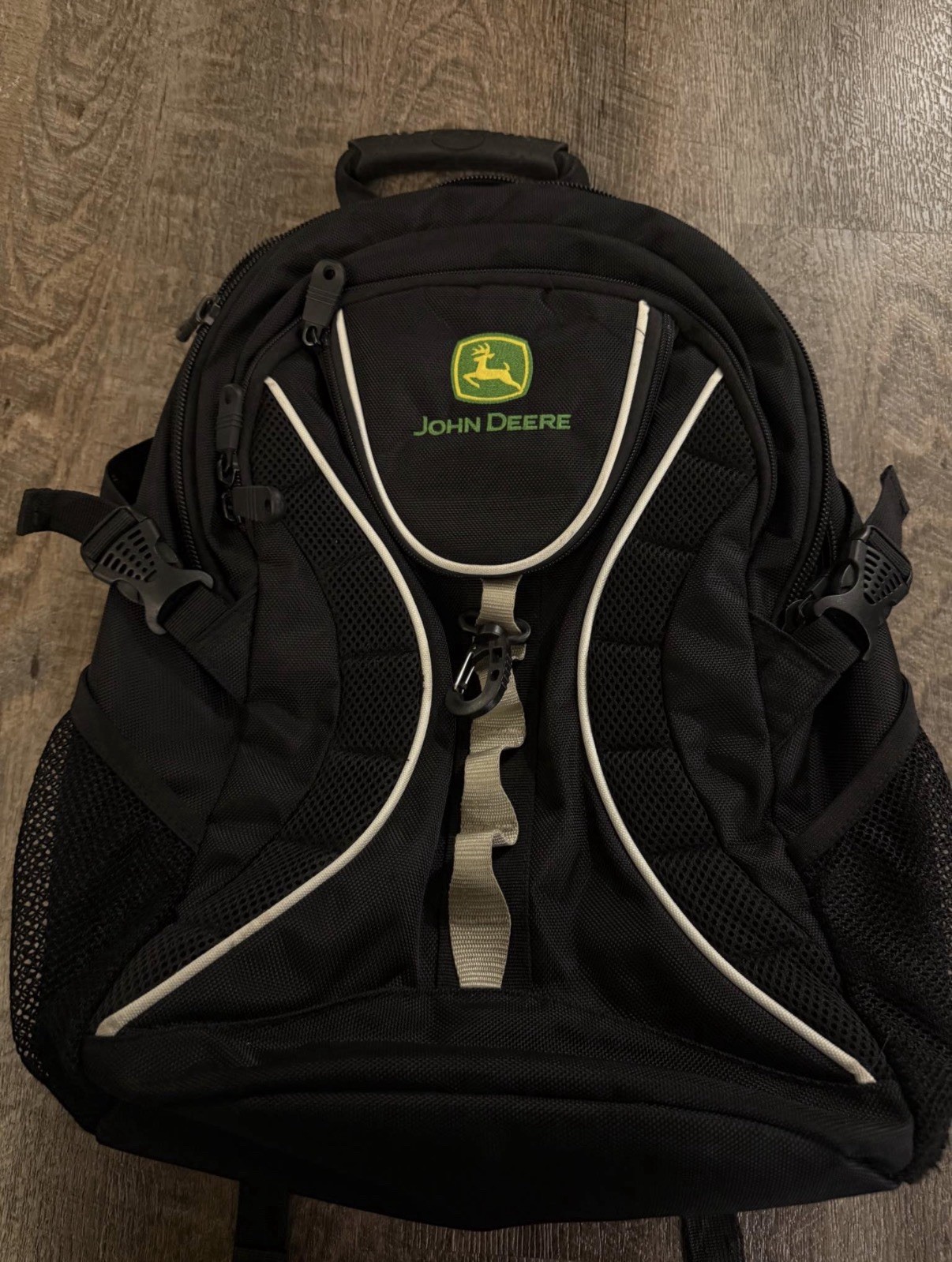 John Deere Blackhawk Backpack, heavy duty, many compartments, 15in laptop sleeve
