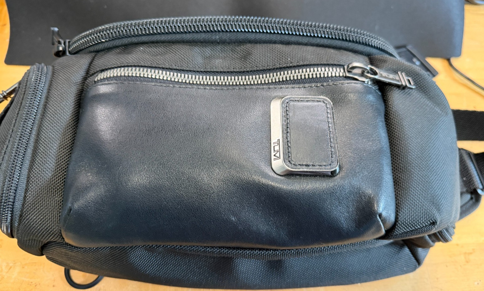 Tumi Alpha Bravo Kelley Chest Pack Sling Bag Black