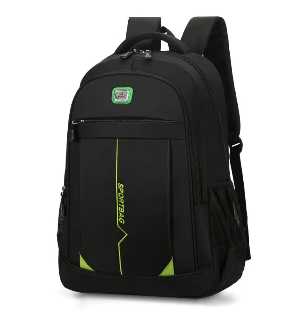 Green Large Capacity Waterproof Laptop Backpack – School, Travel & Business Bag