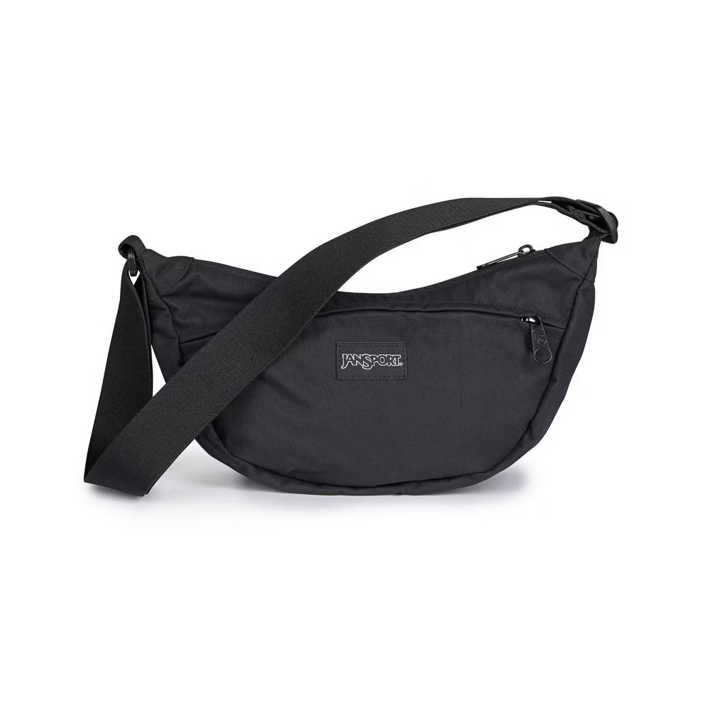 JanSport Unphased Soft Nylon Crossbody Bag – Black
