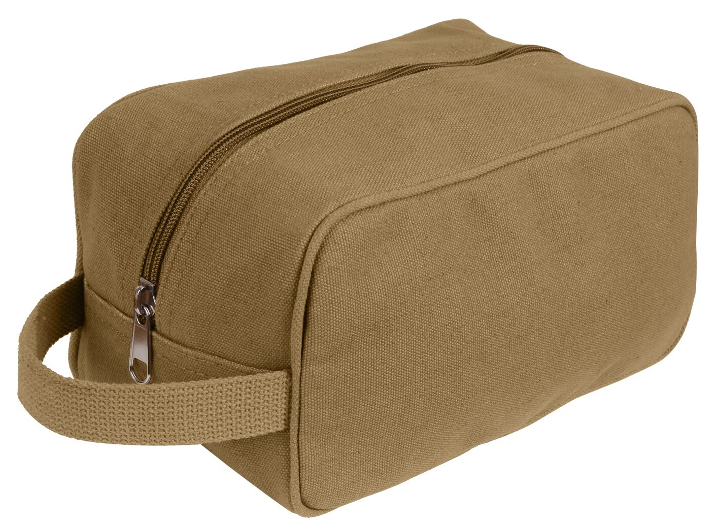 Rothco Canvas Travel Kit – Coyote Brown Canvas Toiletry Bag Medicine Pouch