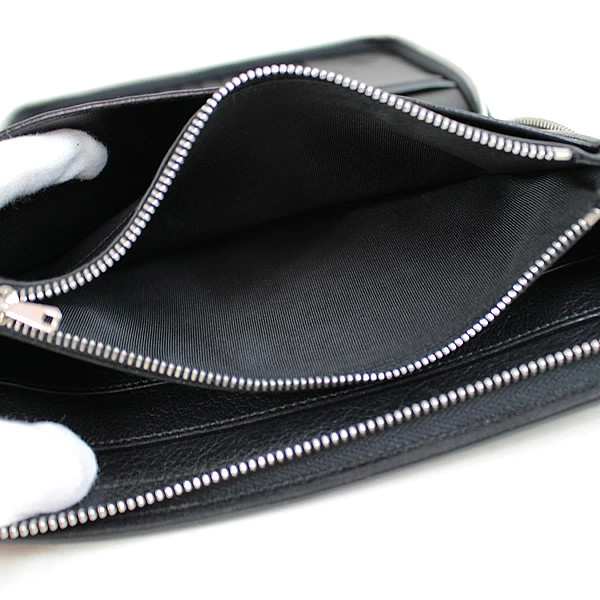 LOEWE long wallet round zipper clutch bag black r058 used