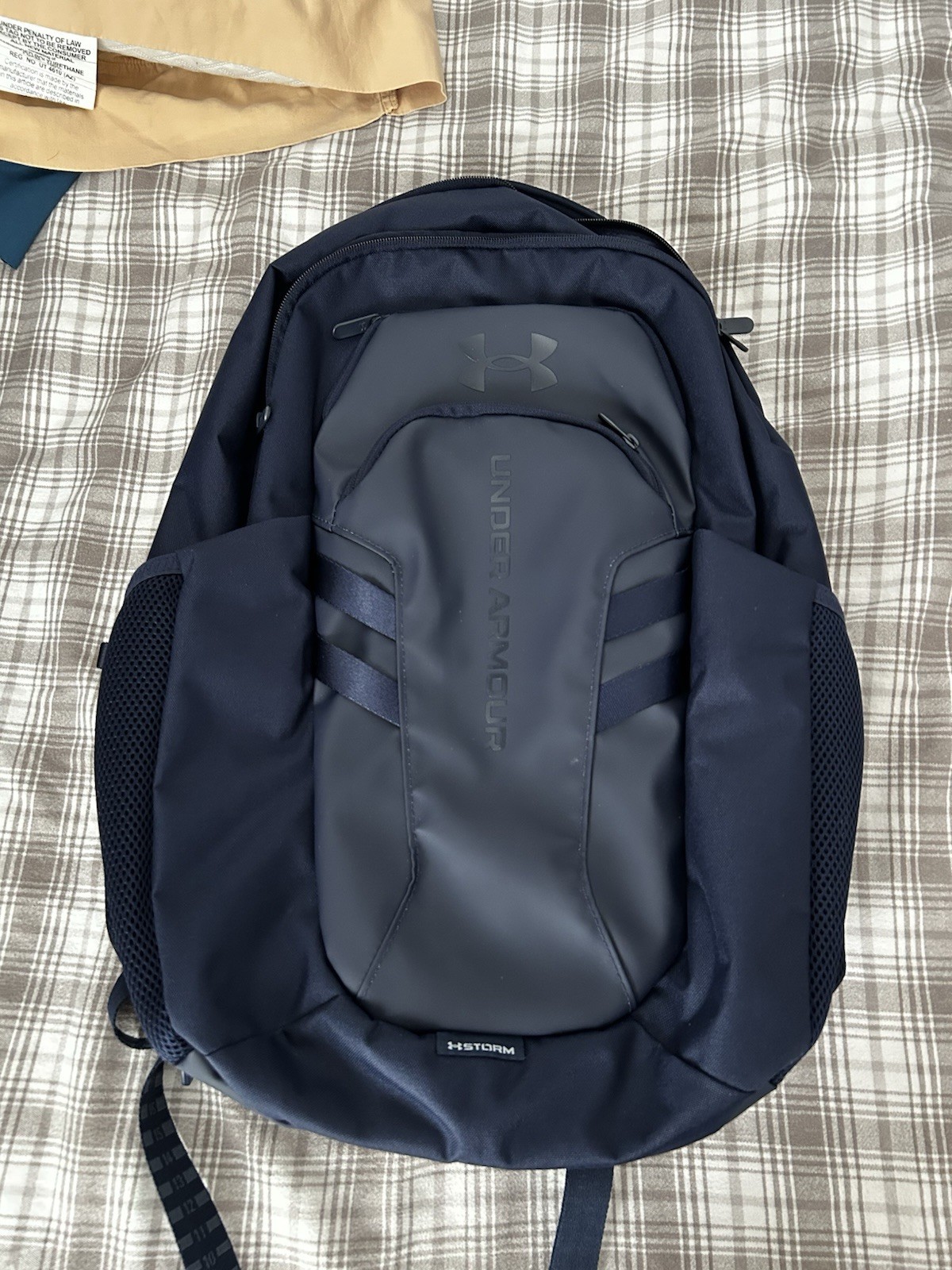 New Under Armour Hustle 6.0 Pro Backpack- Midnight Navy