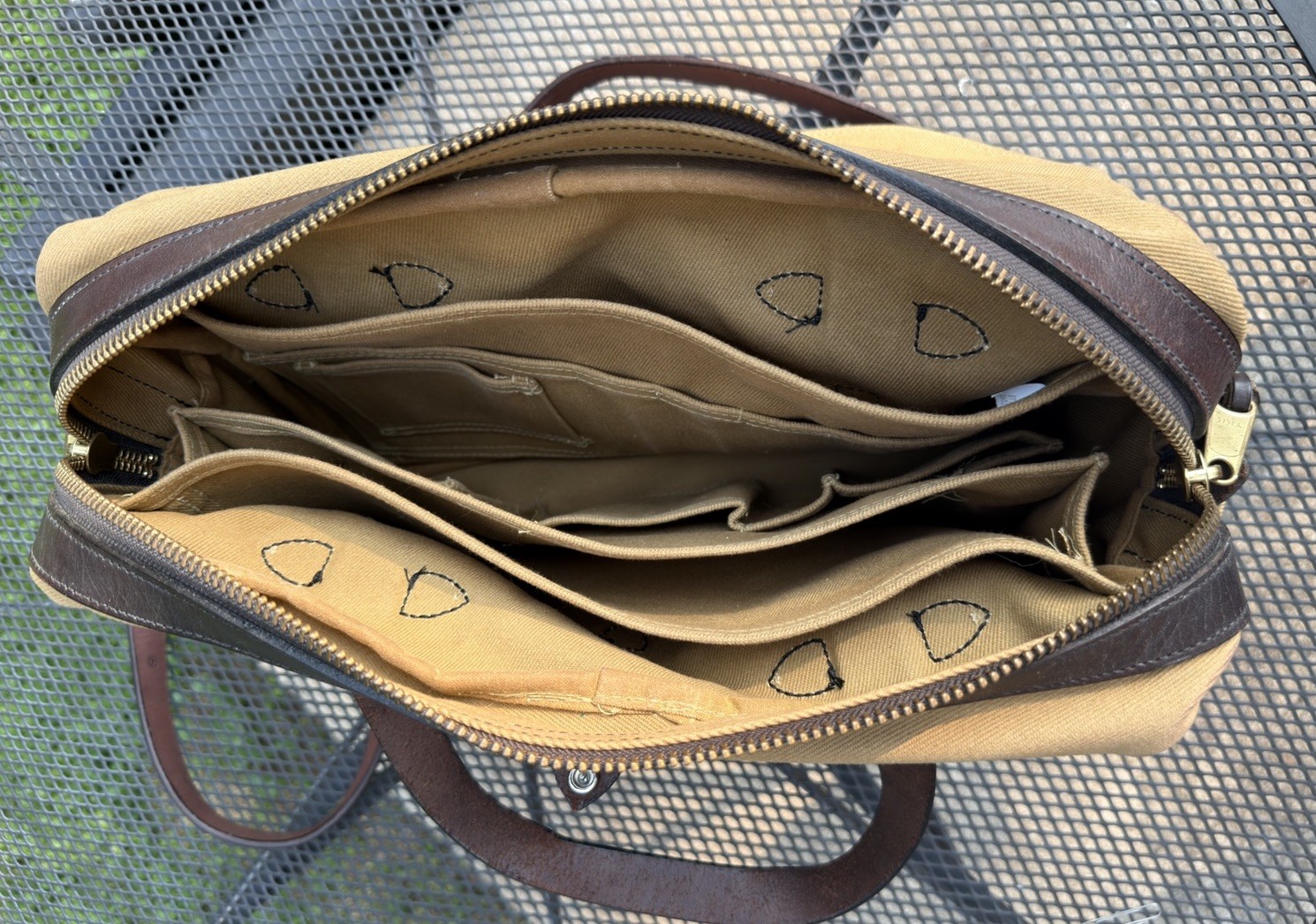 Filson Rugged Twill Original Briefcase | Tan | Made in USA | MSRP $499
