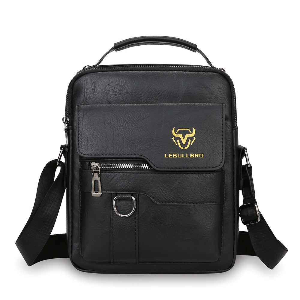 Shoulder Bag Mens PU Leather Business Messenger Bag Briefcase Travel Casual