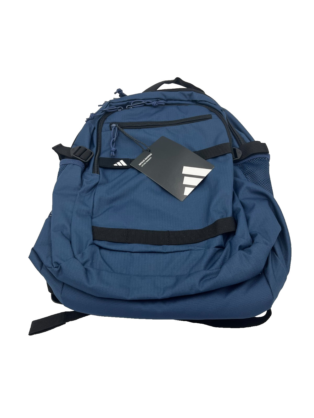 Adidas Impulse Backpack Mineral Blue Black Book Laptop School Bag JK3417