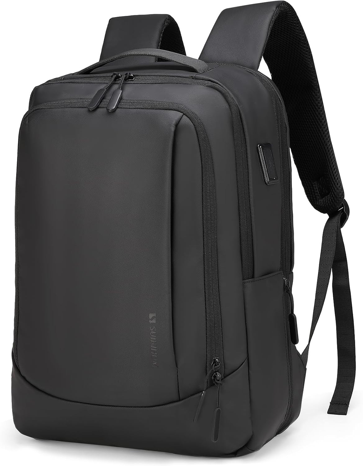 38L Travel Backpack 17″ Laptop Backpack W/USB-C Port, Expandable Carry-On Bag, T