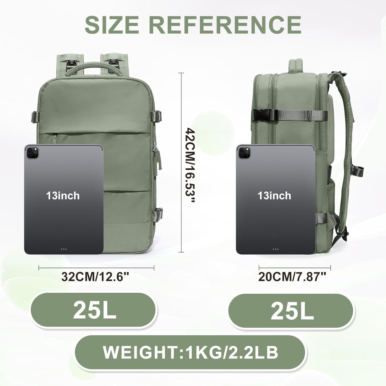 Travel Backpack, Carry on Backpack, Backpack Waterproof Outdoor Sports Rucksack