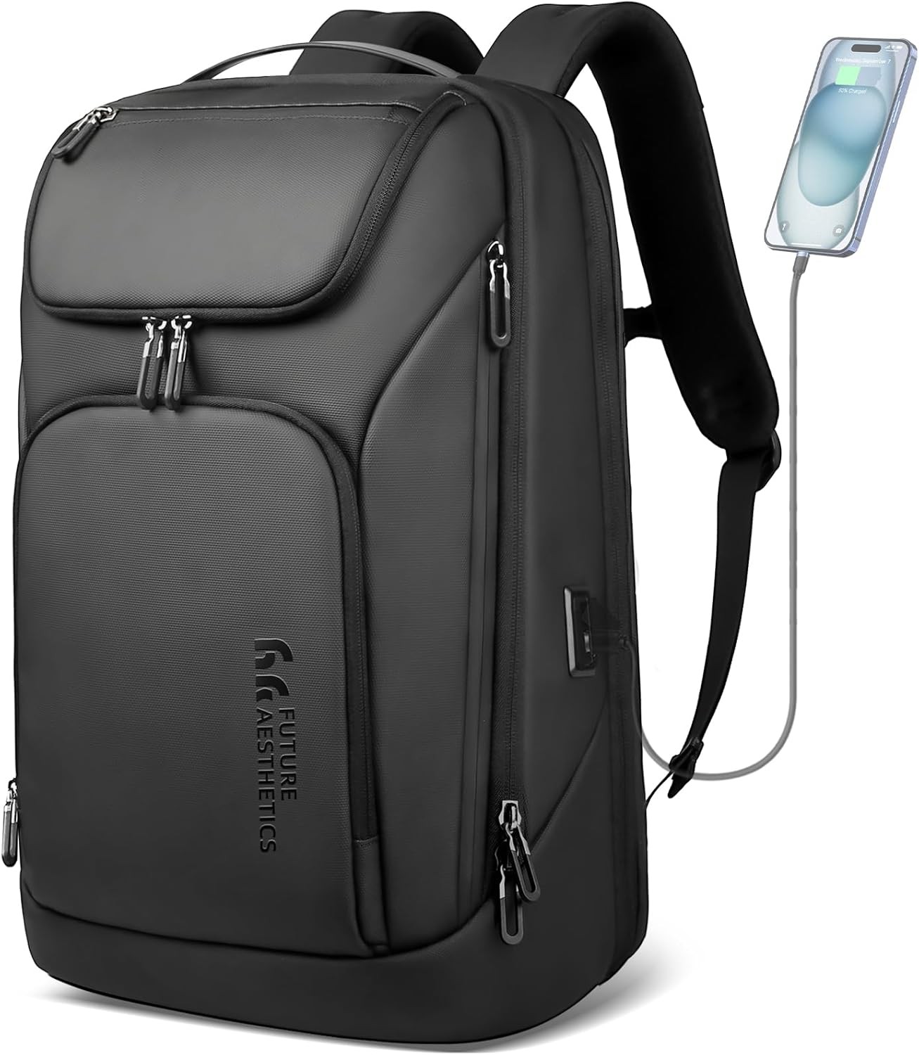 Business Smart Backpack for Men Anti-Theft for 17.3 Inch Laptop with USB Char…