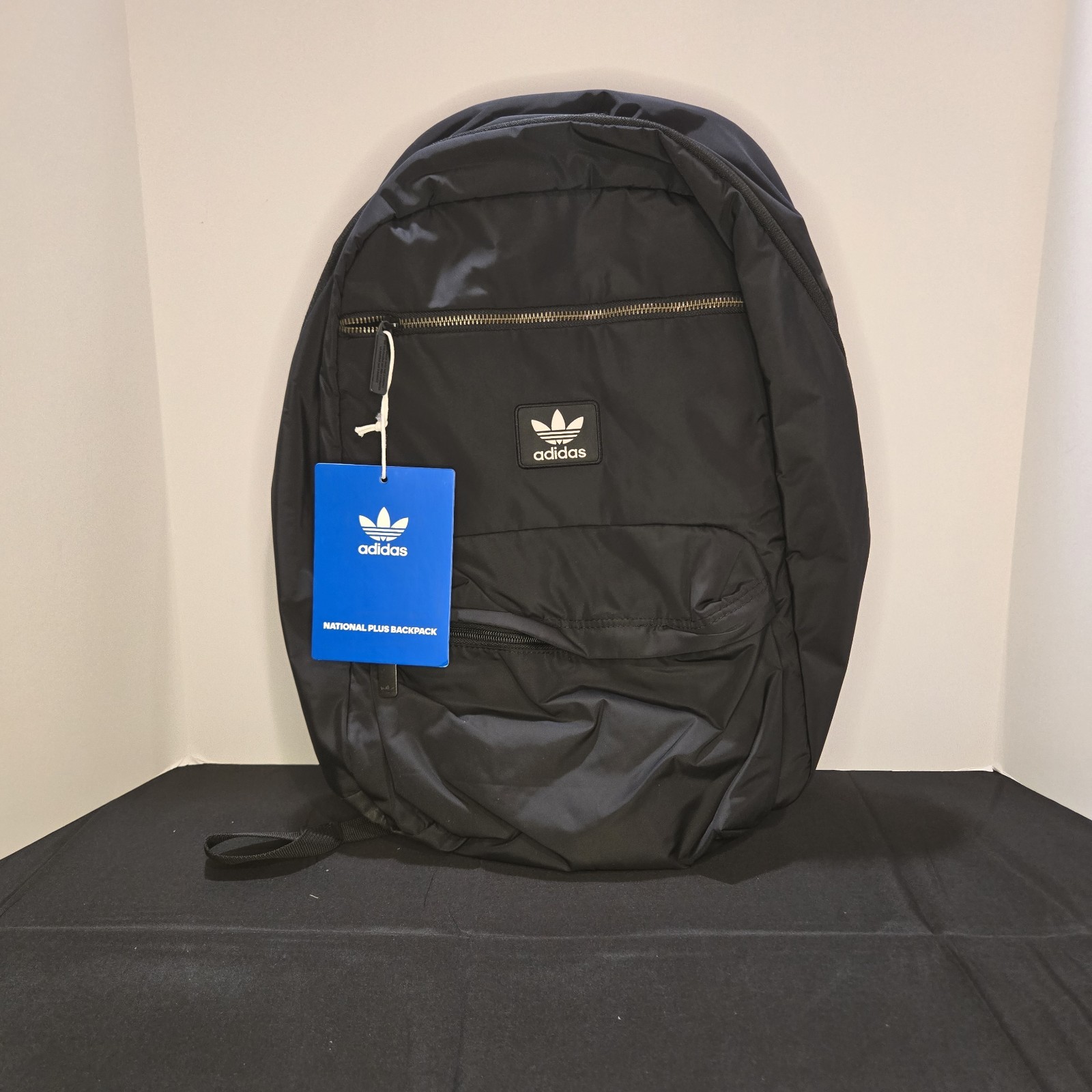 NEW Adidas Originals National Plus Backpack Black Waterproof Comfort Straps
