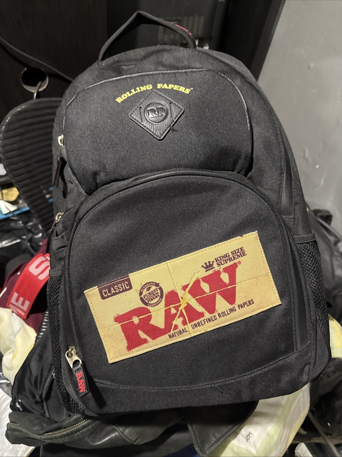 Raw Rolling Papers Black Backpack