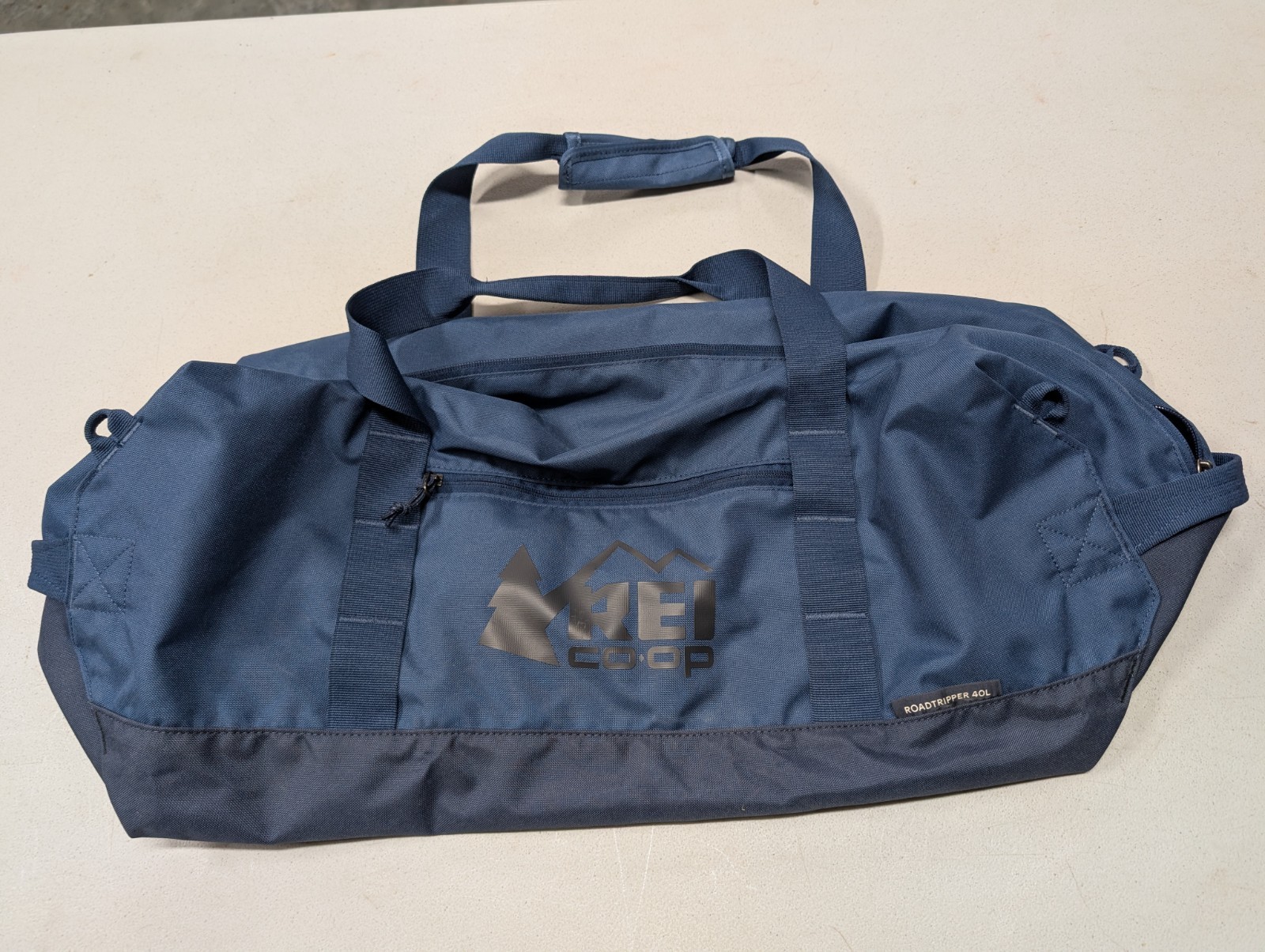 REI CO-OP Roadtripper 40L Duffel Bag Blue Packable Travel Gym Luggage