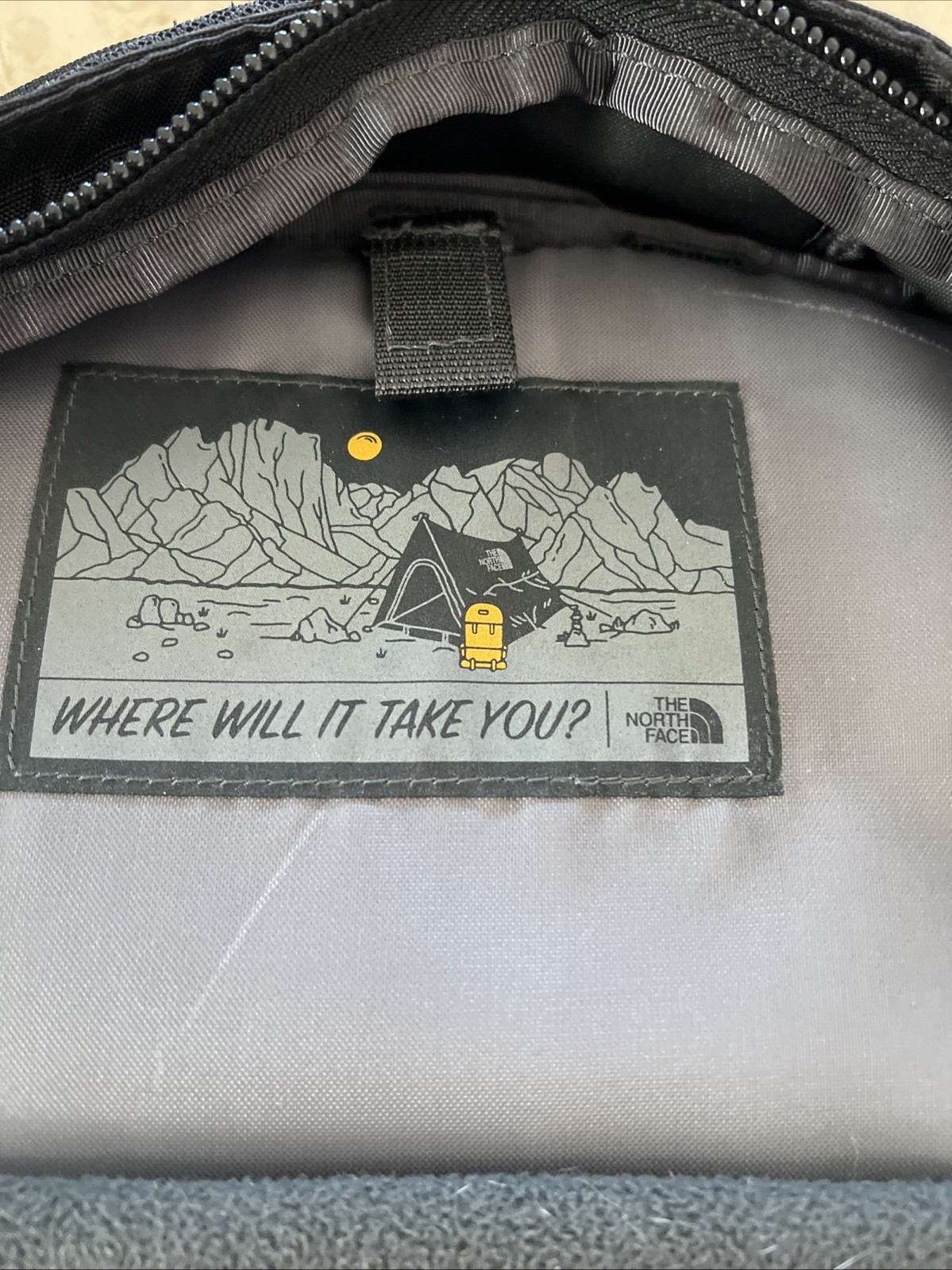 The North Face Fall Line Flexvent Backpack Black W/ Logo Daypack Laptop