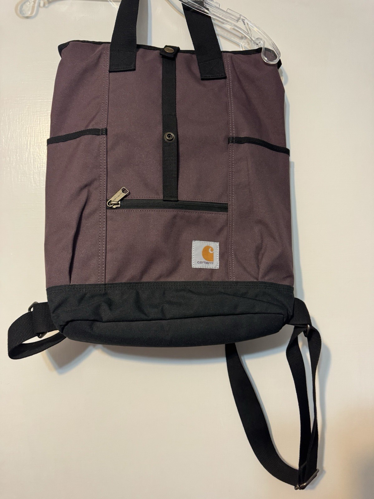 Carhartt Convertible Legacy Hybrid Backpack Tote Bag – Purple w/ Black Trim NWOT