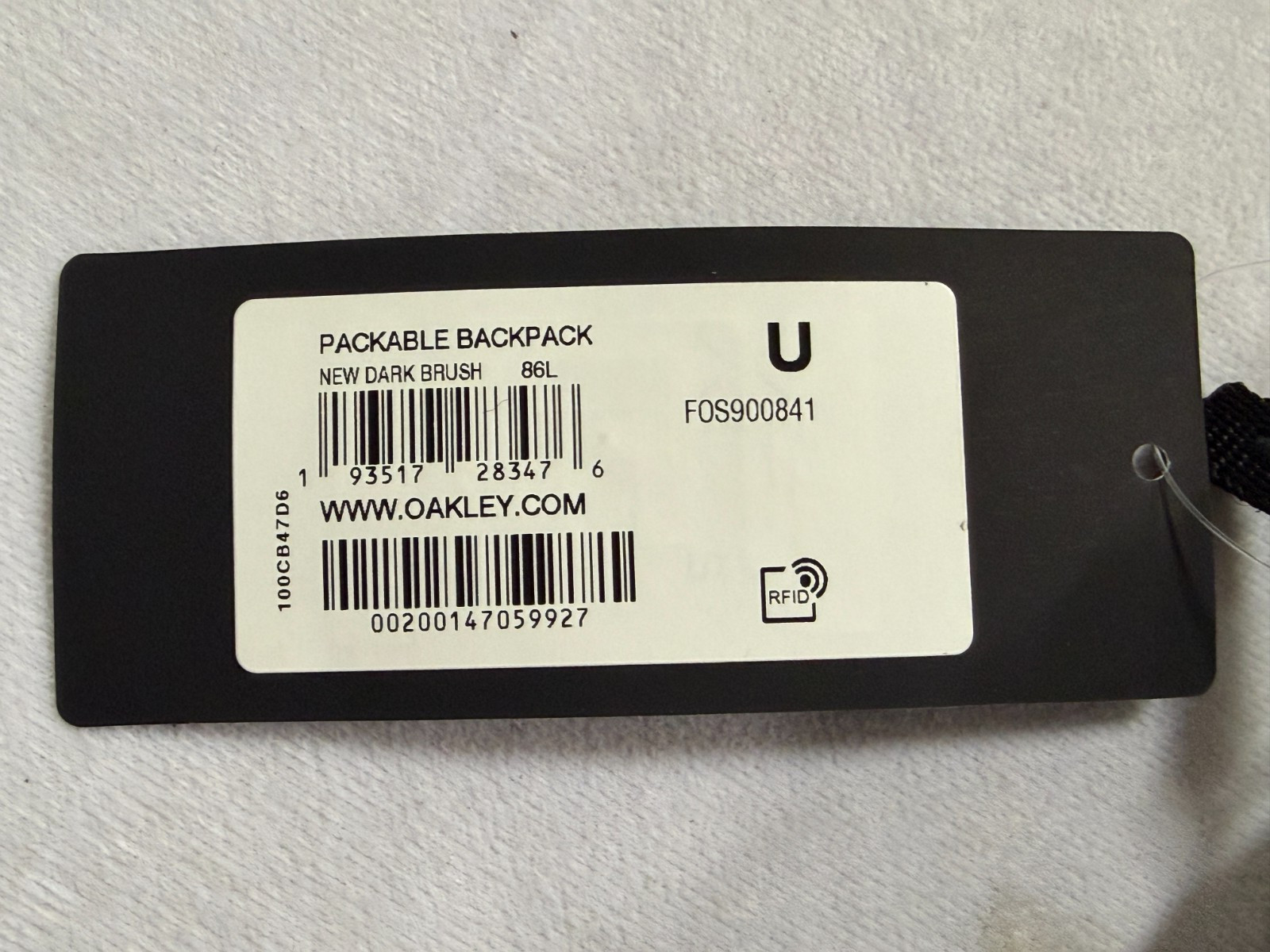 New Packable Backpack New Dark Brush 17.5L FOS900841 Water Repellent