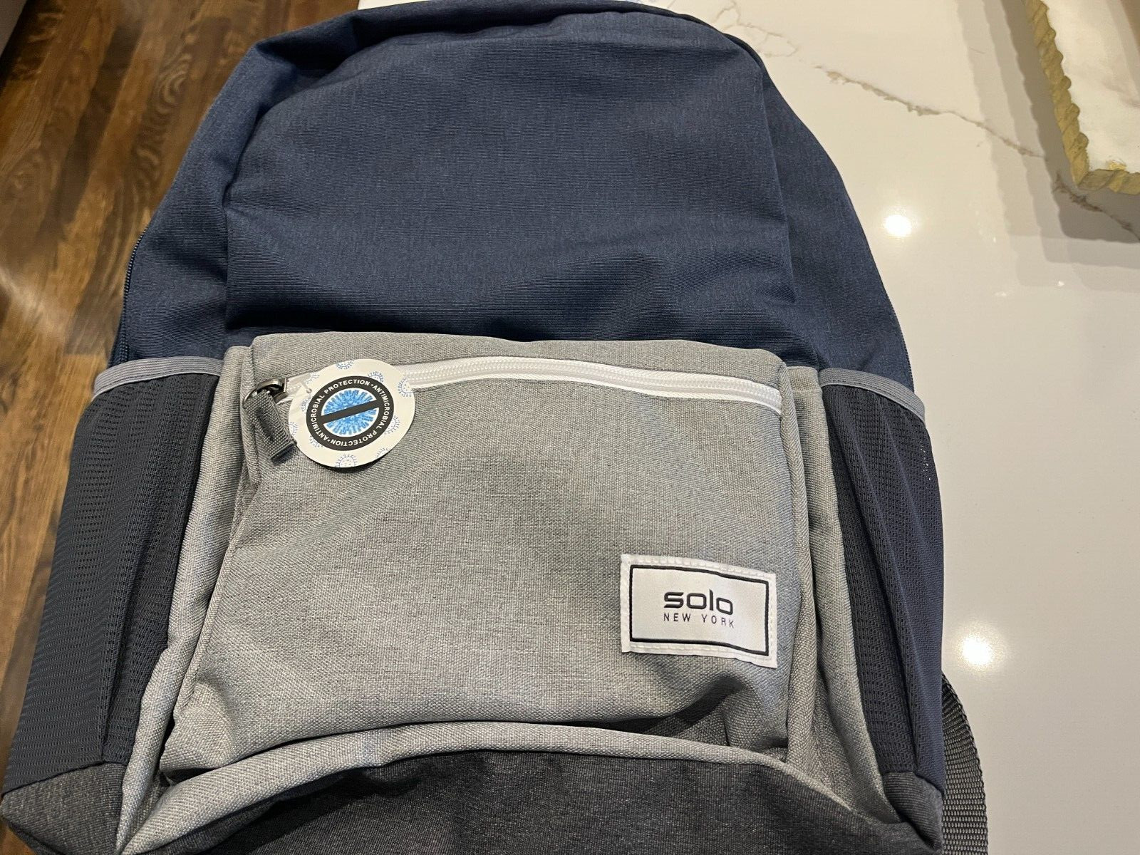 SOLO New York Re:Solve Men’s Backpack Laptop Case Bag Navy and Gray