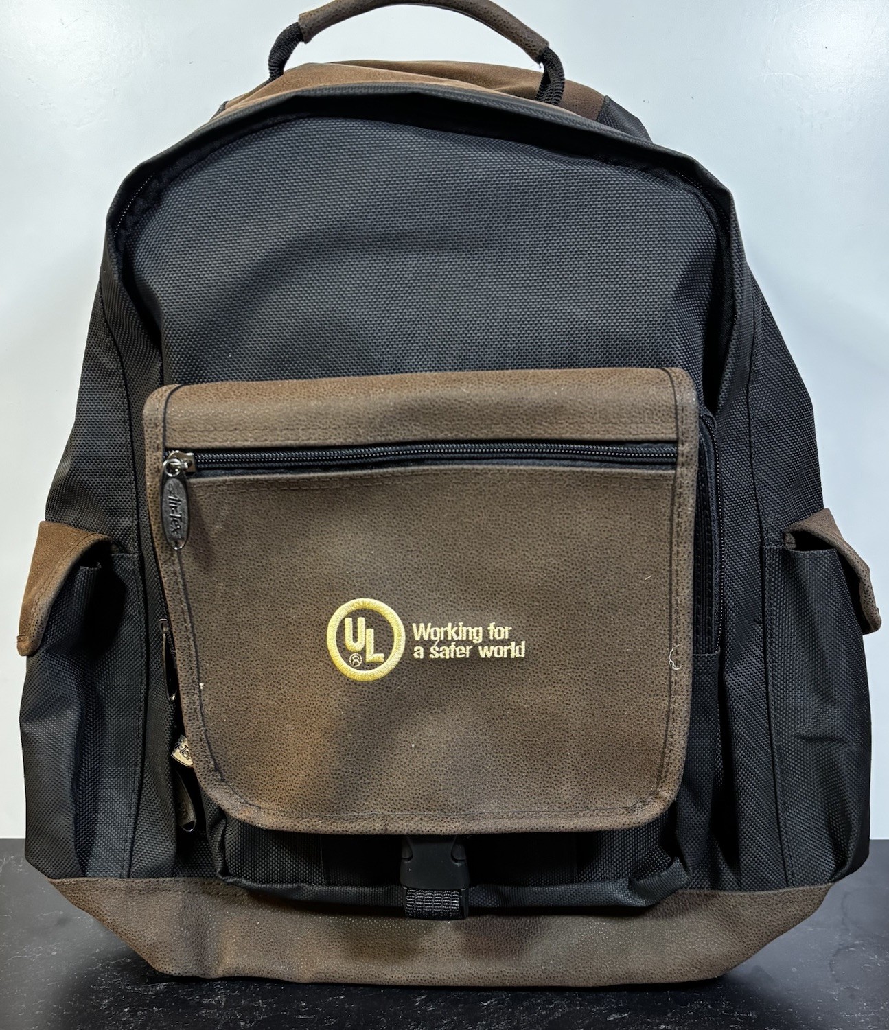 VTG 90s Air-Tex UL Laptop Backpack Brown Black NOS Unused Work Travel Bag 20”