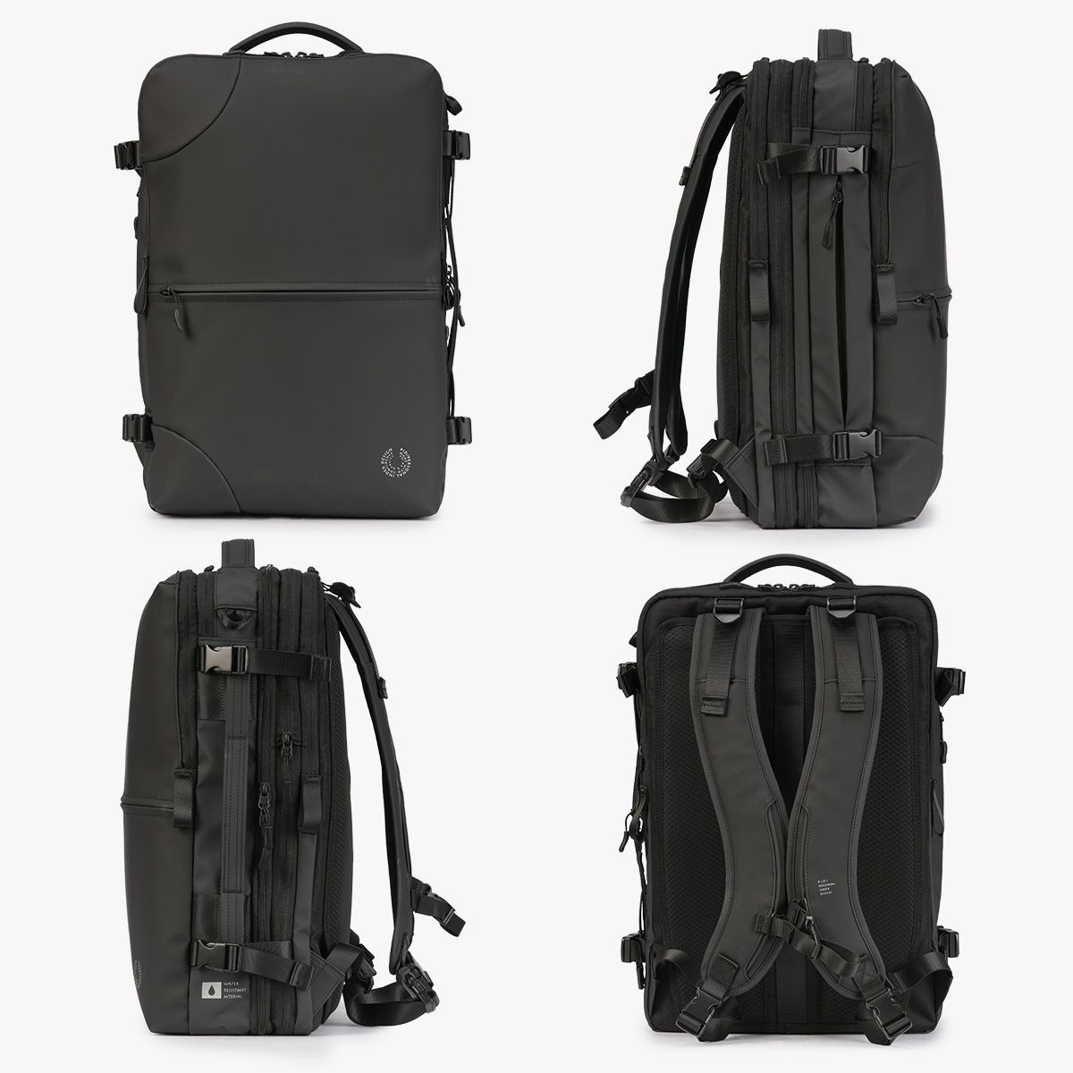 P.I.D Business Backpack 2-Way Expandable Water-Resistant 30L/40L Men’s Travel B
