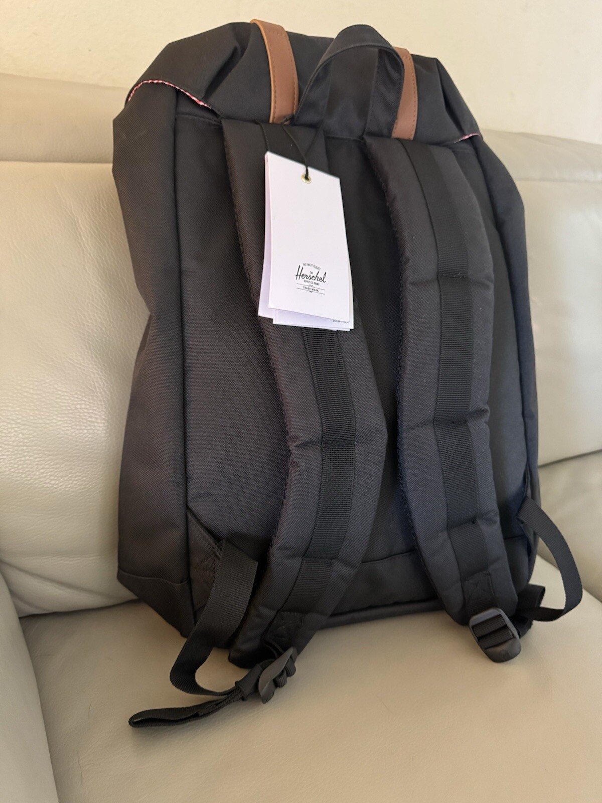 Herschel Supply Co. – Retreat Canvas Laptop Backpack – Black – 19.5L – New