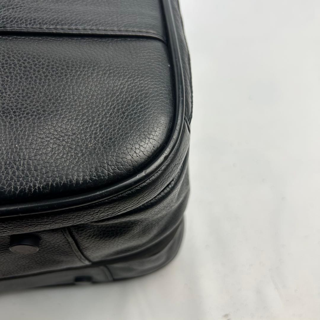 Dunhill Abilities Black Leather 2Way Business Briefcase 42cm
