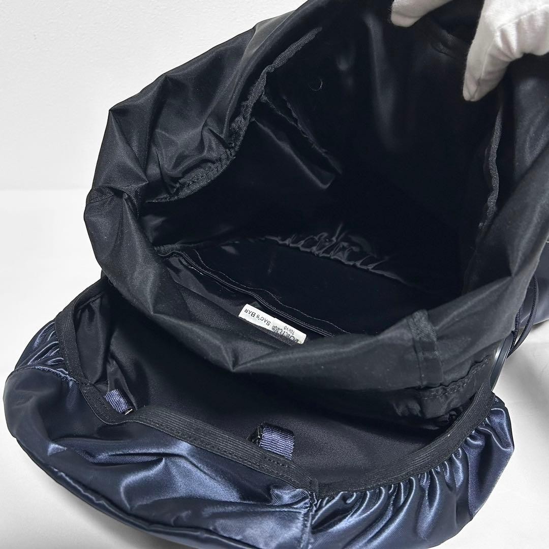 PORTER x SAC’S BAR Collab Backpack Made in Japan Navy Nylon Satin Condition EX