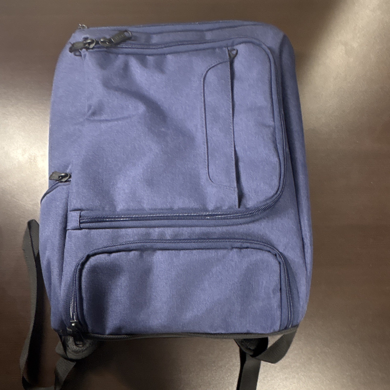 EBags Blue Medium Backpack Unisex Adults Zip Closure with Outer Pockets Travel