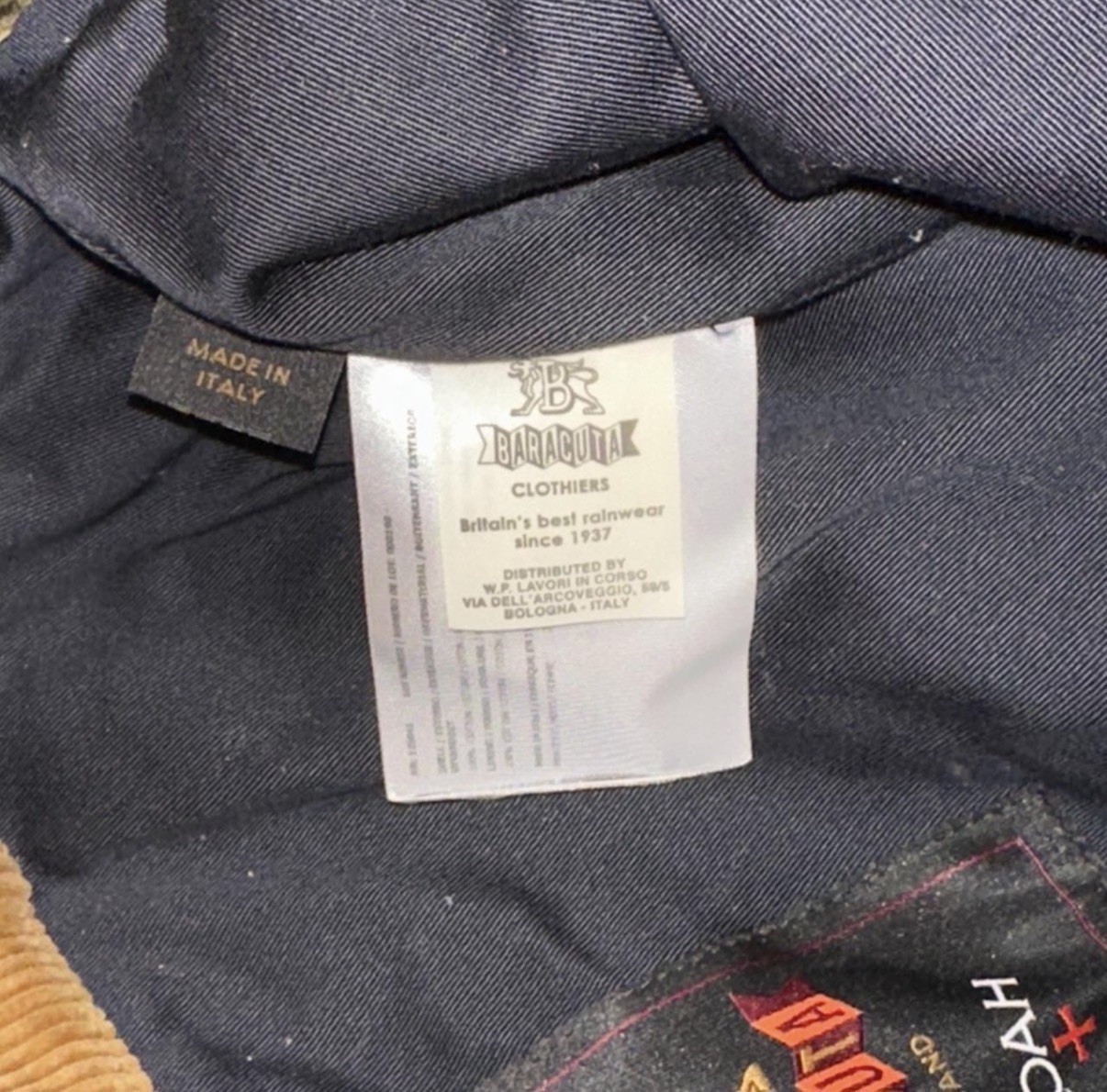 Baracuta x Noah (2021) Patchwork Corduroy Tote Bag Multicolor