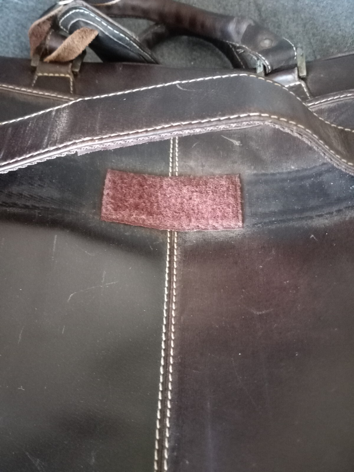 Leather Briefcase Bag Canyon Outback Brown Large Vintage India