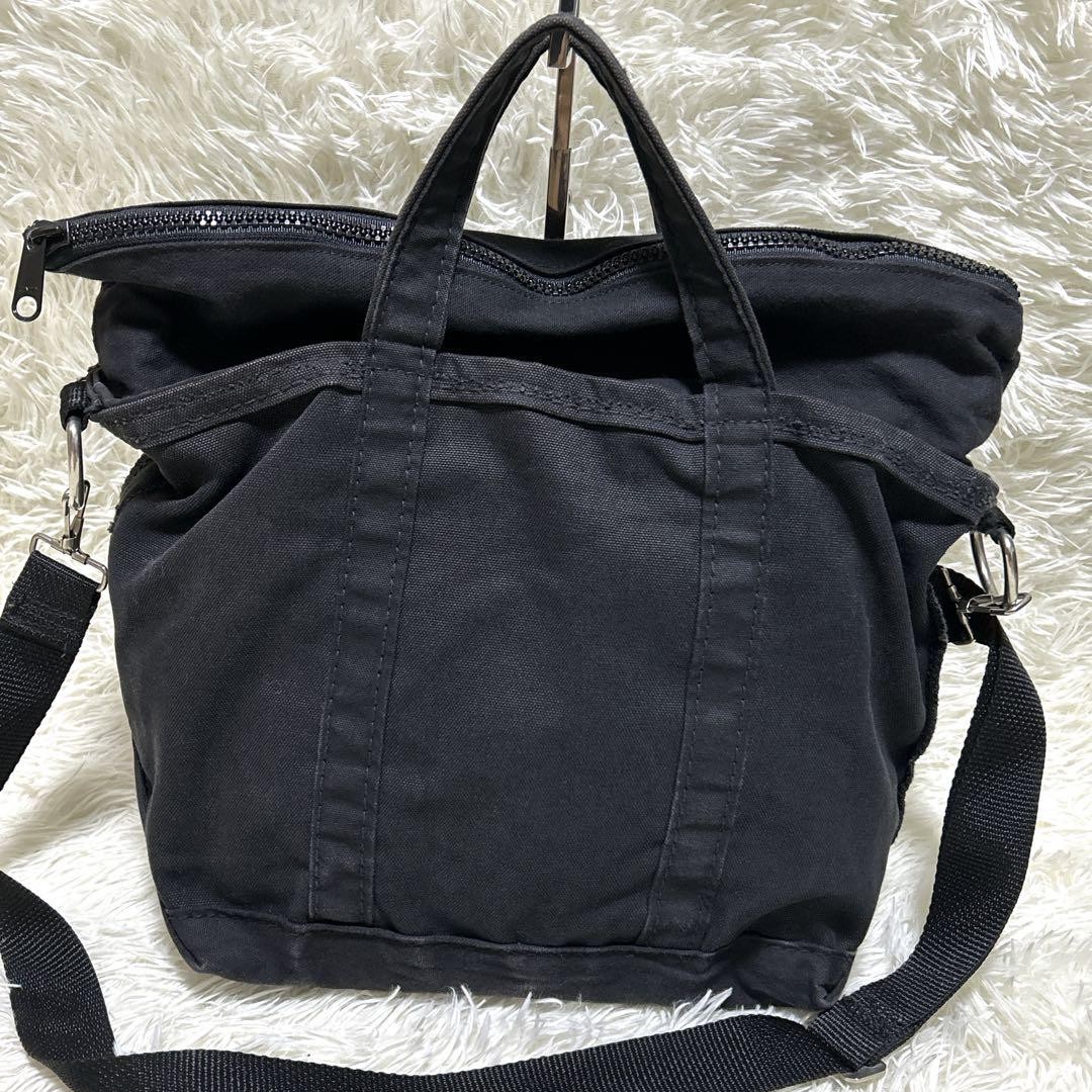 KCP Key stone Canvas Shoulder Bag Black Used 13x16x8 inches