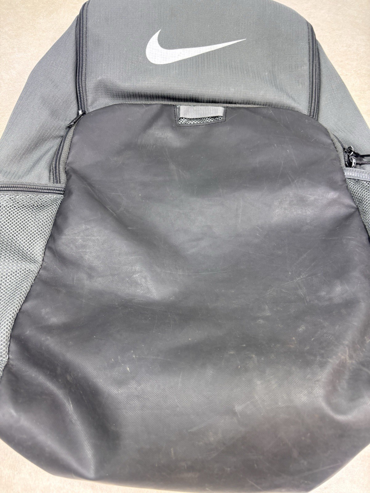 Nike Brasilia 9.5 Training Backpack Grey Book Sports Overnight Swoosh Bag
