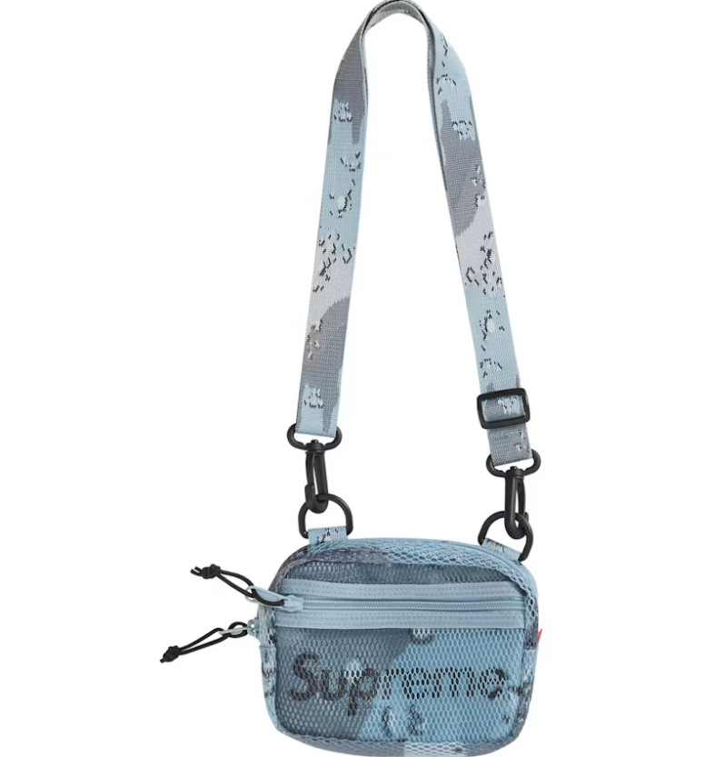 Supreme Small Shoulder Bag (SS20) in Blue Chocolate Chip Camo