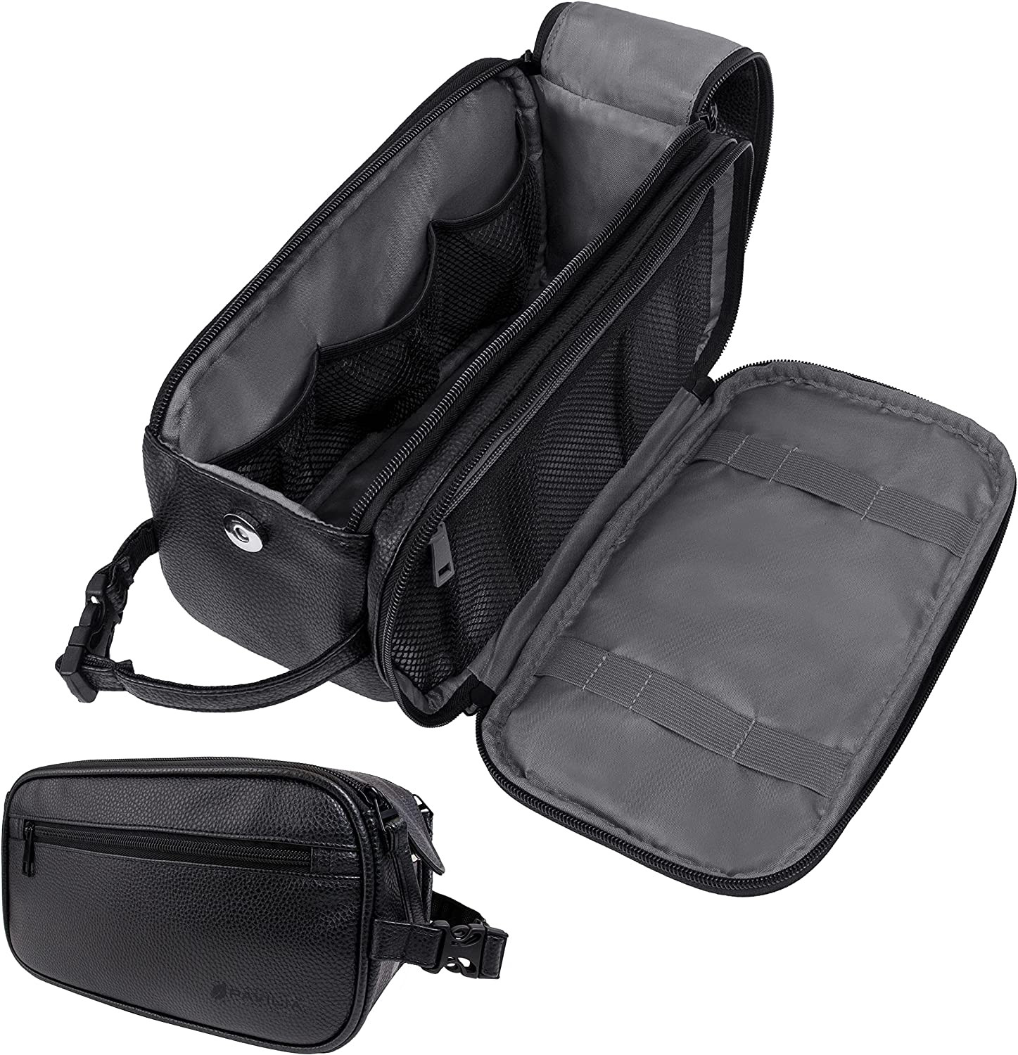 PAVILIA Toiletry Bag for Men, Travel Essentials Shaving Dopp Kit, Mens Travel Ba