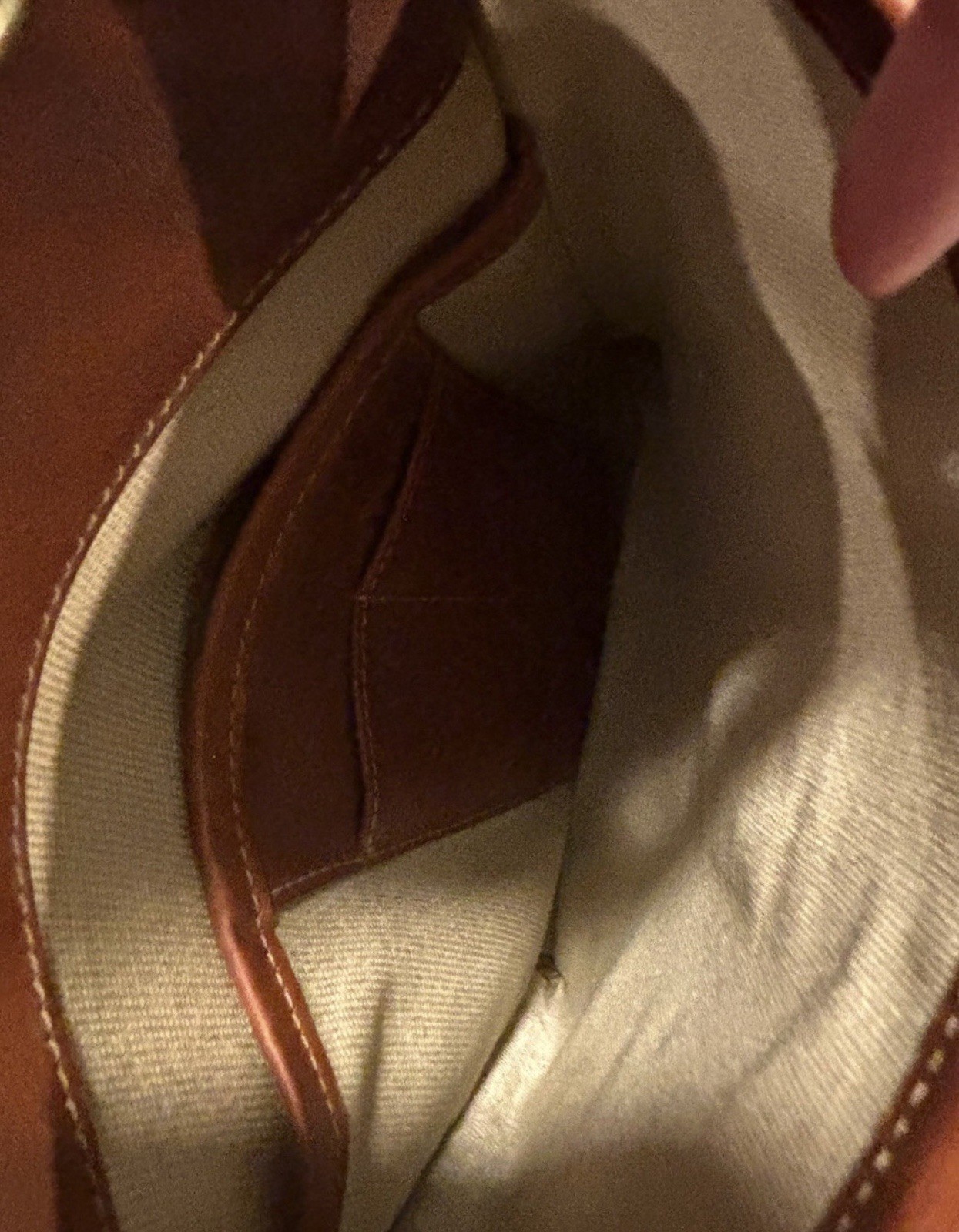 Bosca Brown Men’s Briefcase/Document Case Push Lock Top Handle Strap Pockets