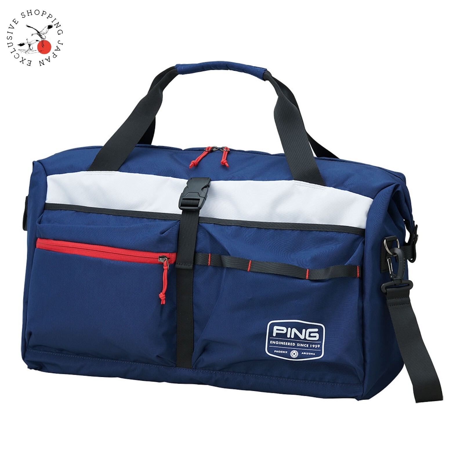 Ping Golf Native Light Boston Bag Duffel Bag Shoulder Pockets 2025 Model Trico