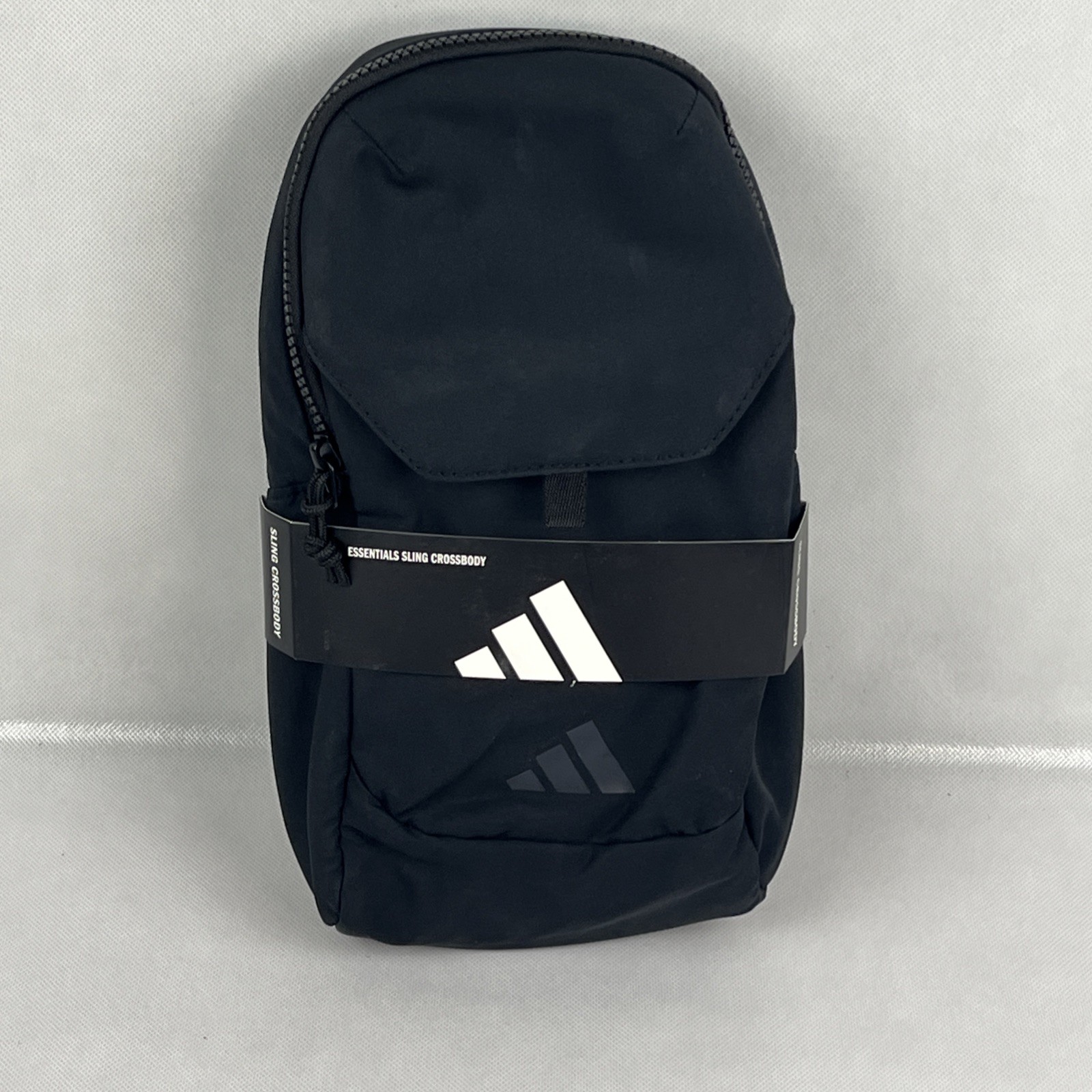 Adidas Essentials Sling Crossbody Bag Black Adjustable Strap NWT Compact Travel