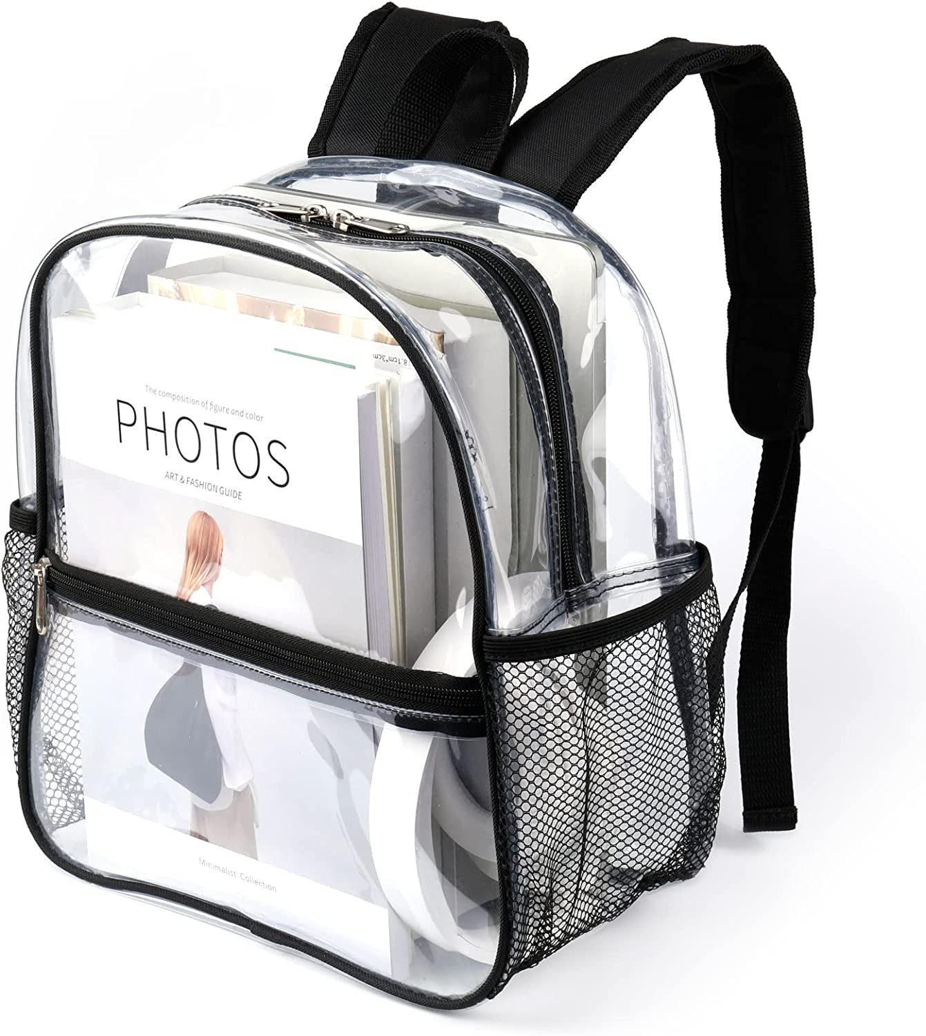 Stadium Approved Clear Backpack 12x6x12 – Mini Clear Bag for Stadium Events, Spo
