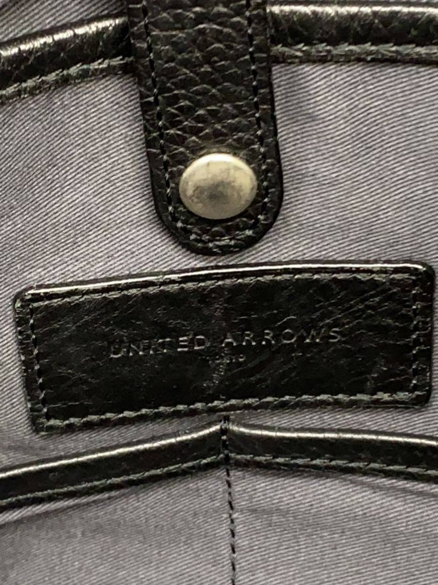 UNITED ARROWS UADB Leather Zip Tote Bag BLK 805091