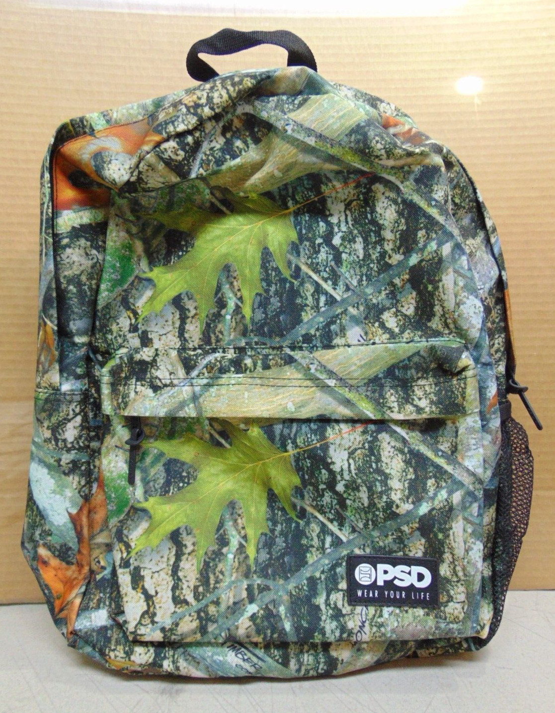 PSD Forest Camo Backpack 100% Polyester School Travel Camping NOS NEW NWOT