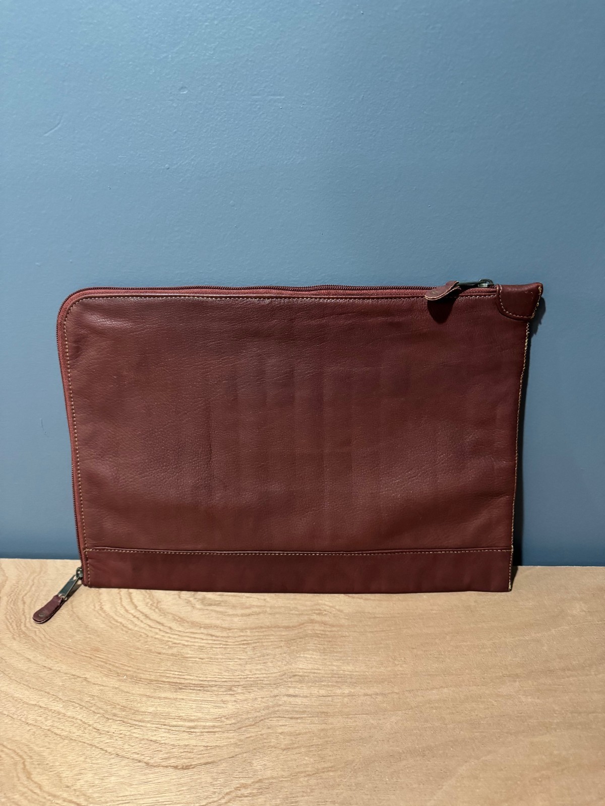 Canyon Outback Attache Leather Document Case Nebraska Huskers Zippered