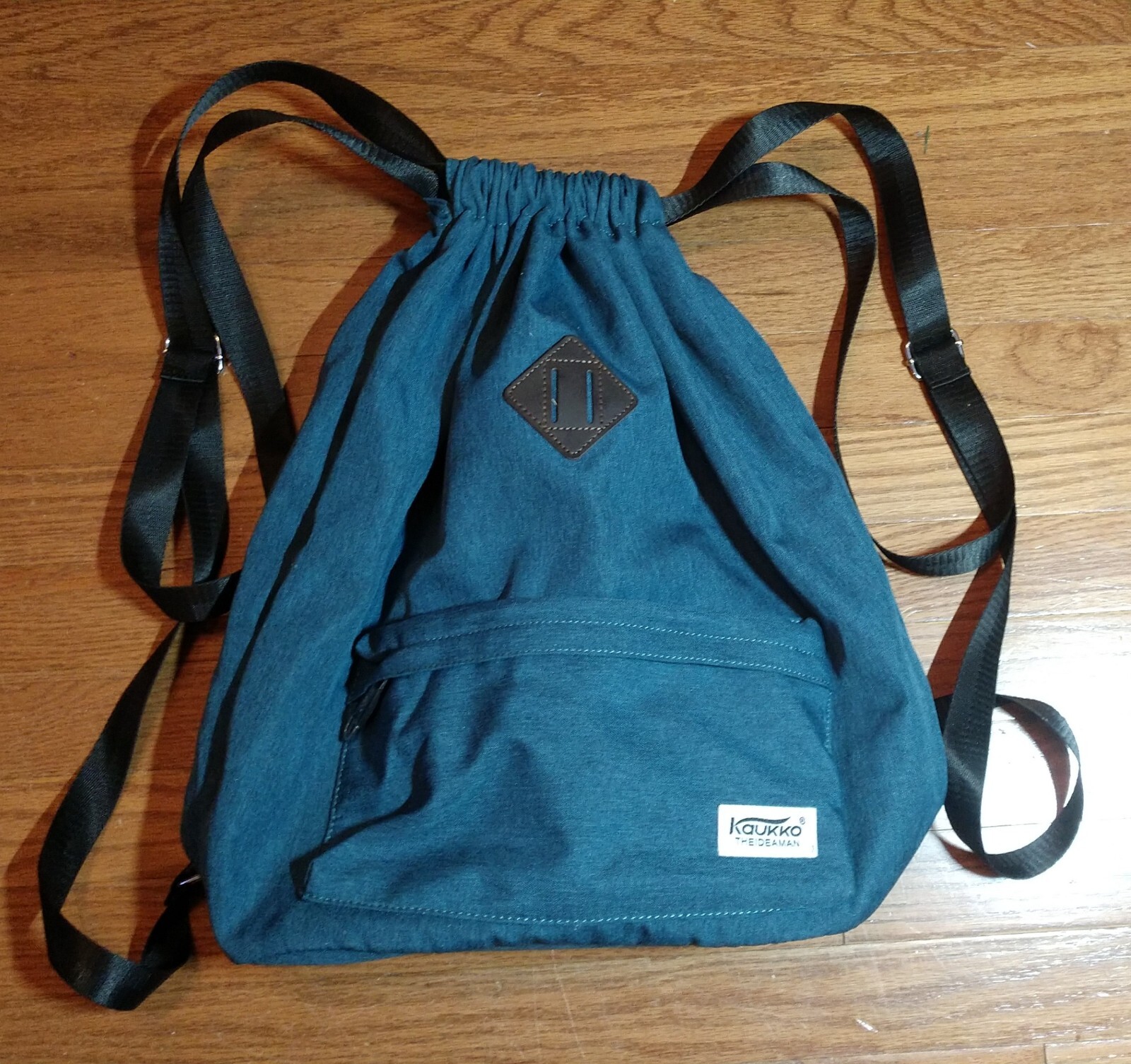 Kaukko Theideaman Backpack Sinch Bag – Earthy Blue Green Color EUC