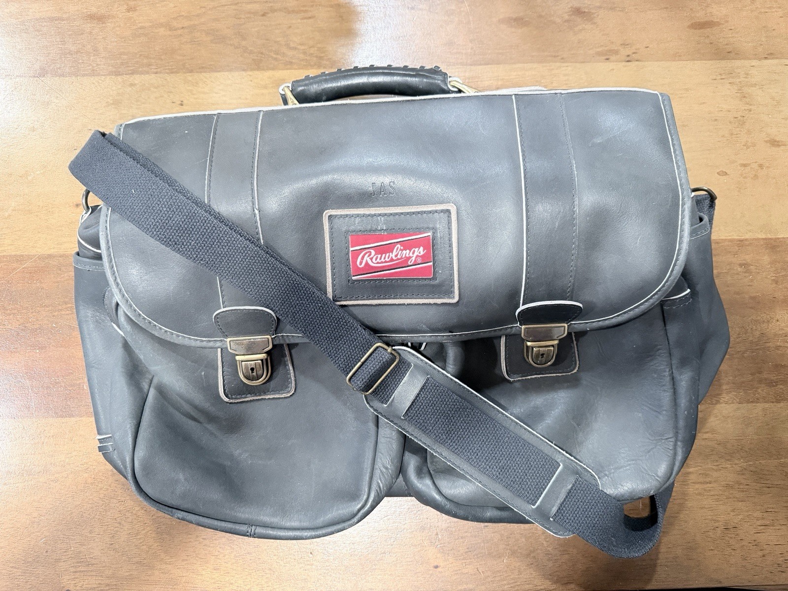 *Rare* Rawlings Gian Paolo Lombardo Heart Of The Hide Black Leather Bag