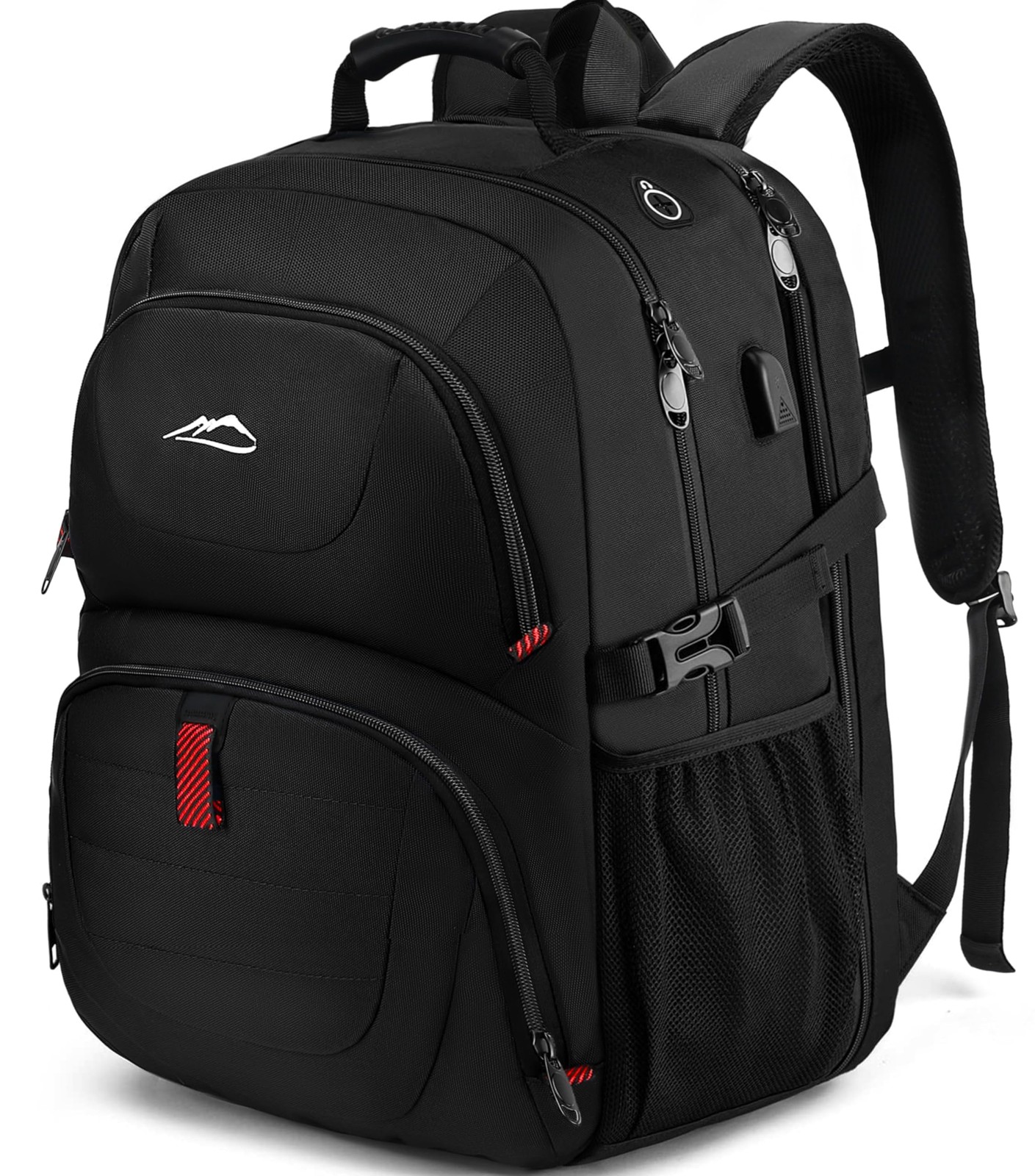 Extra Large Travel Backpack Fits 18.4 Laptop Anti Theft USB Black,L