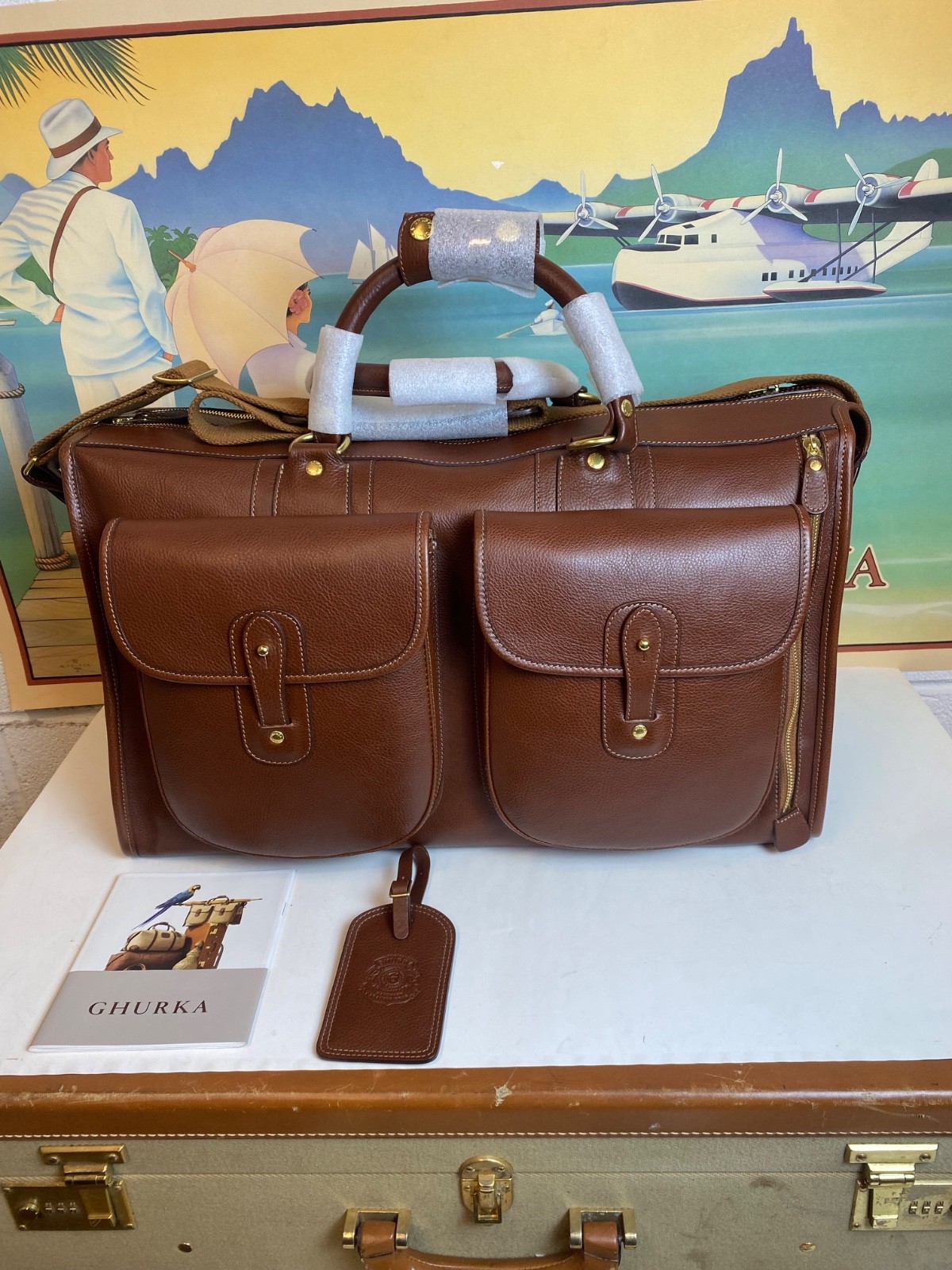 Ghurka Original Collection No. 2 Express Vintage Leather Carry-On Travel Bag